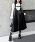 Zip Suspender Dress